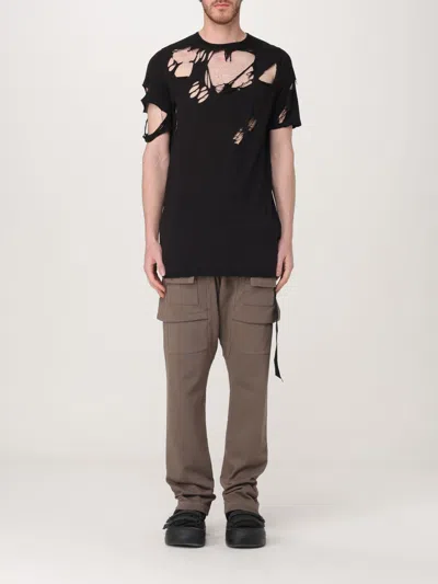 Rick Owens Drkshdw Black Hollywood Tommy T-shirt In 09 Black