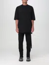 Rick Owens Drkshdw Drkshdw By Rick Owens Oversized Cotton T-shirt With Geometric Design And Relaxed Fit In Black
