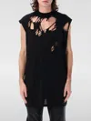 Rick Owens Drkshdw Hollywood Tarp In Jersey Di Garza Di Cotone In Schwarz