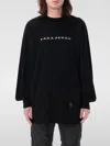 Rick Owens Drkshdw Oversized Long-sleeve Tee With Black Pearl Print In Schwarz