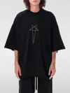 Rick Owens Drkshdw Tommy Organic-cotton T-shirt In Schwarz