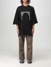 Rick Owens Drkshdw Mens Black Pearl Level Crew-neck Relaxed-fit Cotton-jersey T-shirt In Schwarz