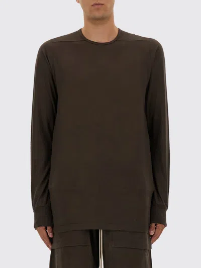 RICK OWENS DRKSHDW T-SHIRT RICK OWENS DRKSHDW MEN COLOR BROWN,H34740032