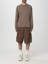 Rick Owens Drkshdw Hustler T Long Sleeve Crew Neck In Brown