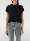 Rick Owens Drkshdw Cropped Small Level T-shirt In Schwarz