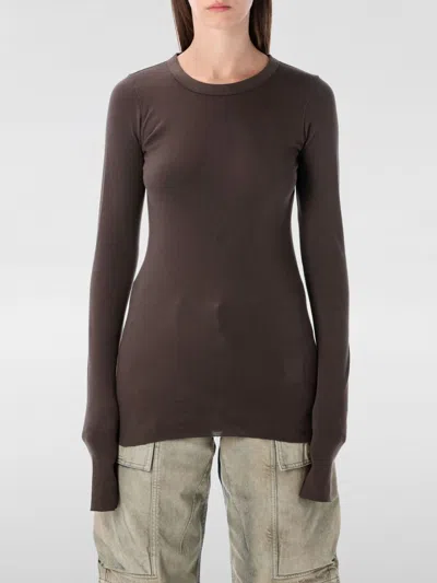 Rick Owens Drkshdw T-shirt  Woman Color Brown
