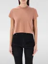 Rick Owens Drkshdw Level Organic Cotton Cropped T-shirt In Pink