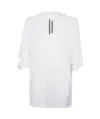 Rick Owens Drkshdw T-shirt With Holes In White