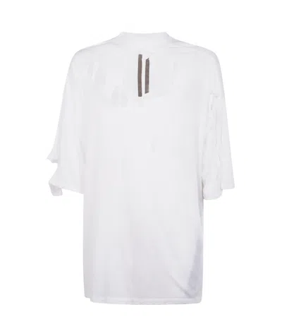 Rick Owens Drkshdw T-shirt With Holes In White