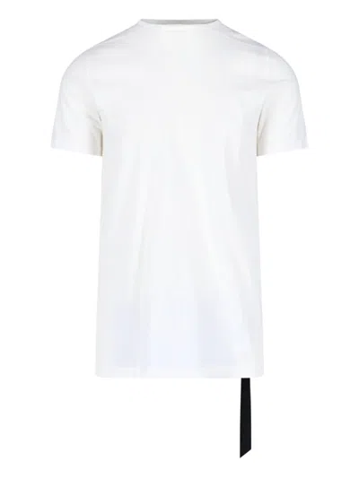 Rick Owens Drkshdw T-shirt With Lace In White