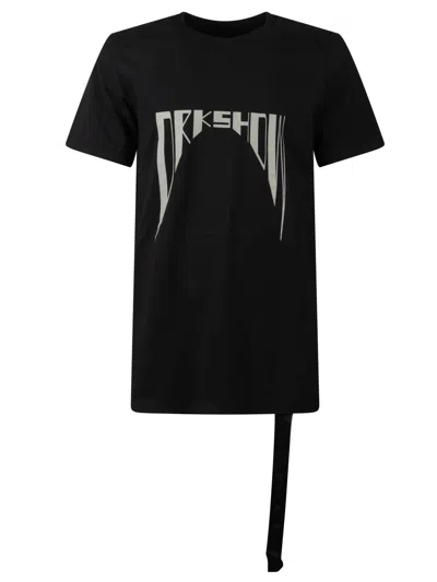 Rick Owens Drkshdw Printed T-shirt In Black