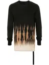 Rick Owens Drkshdw Abstract Print T-shirt Drawstring Detail