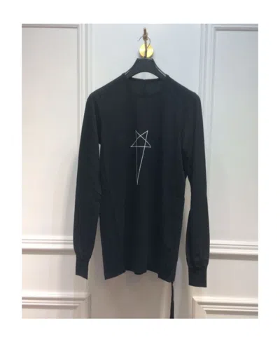 Rick Owens Drkshdw T-shirt With Round Neck And Long Sleeves In Black