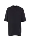 Rick Owens Drkshdw Round Neck Short Sleeve T-shirt In Black
