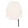Rick Owens Drkshdw Off-white Hollywood Tommy Hustler T-shirt In Beige