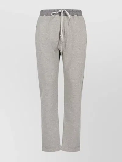 Rick Owens Drkshdw Tailored Trousers Featuring Functional Pockets In Gray