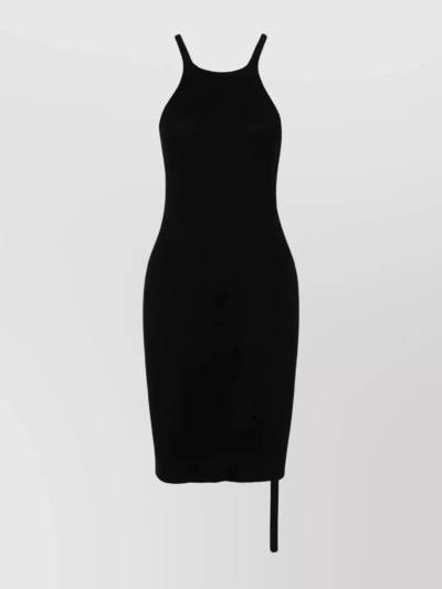Rick Owens Drkshdw Sleeveless Cotton Dress In Black