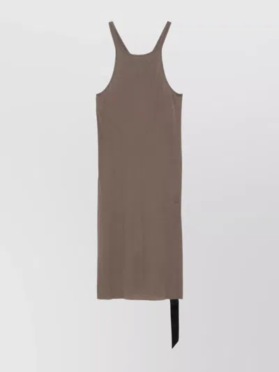 RICK OWENS DRKSHDW TANK DRESS WITH RACERBACK AND SIDE SLIT