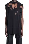 Rick Owens Drkshdw Hollywood Tarp In Jersey Di Garza Di Cotone In Black