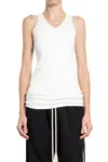 Rick Owens Drkshdw Porterville Double Ziggy Bananatank In White