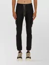 Rick Owens Drkshdw Tapered Cargo Trousers Drawstring Waist In Black