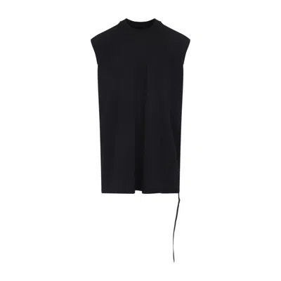 RICK OWENS DRKSHDW TARP BLACK COTTON T-SHIRT