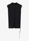Rick Owens Drkshdw Black Porterville Tarp T-shirt In Black