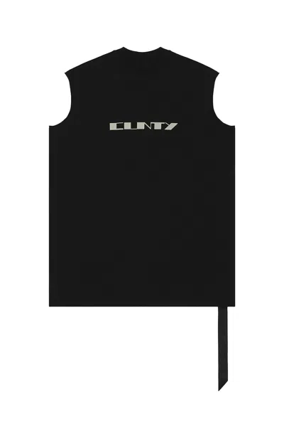 Rick Owens Drkshdw Tarp T Cunty Print In Black