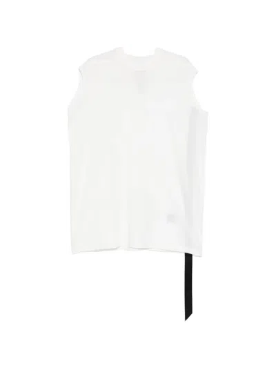 Rick Owens Drkshdw Sleeveless Long Length T-shirt In Size S In White