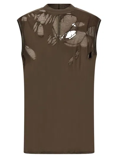 RICK OWENS DRKSHDW RICK OWENS DRKSHDW 'TARP T' TOP