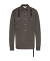 Rick Owens Drkshdw Tassel-detail Button-down Shirt In Black