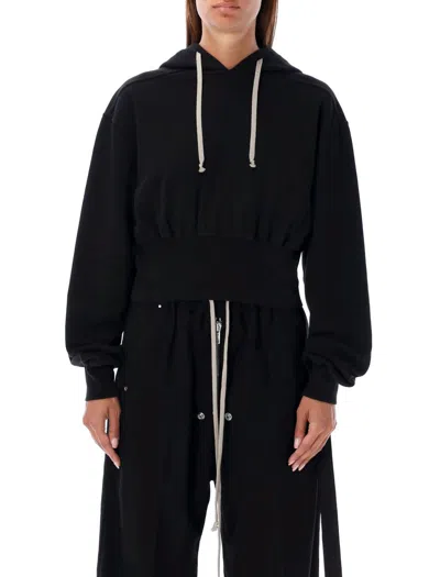 Rick Owens Drkshdw Tatlin Hoodie In Black