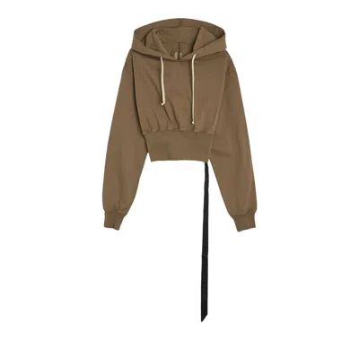 Pre-owned Rick Owens Drkshdw Tatlin Hoodie 'dust' | Brown | Women's Size Xs
