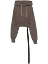 Rick Owens Drkshdw Tatlin Hoodie In Grey