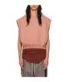 Rick Owens Drkshdw Pink Tatlin Sweatshirt In Pink