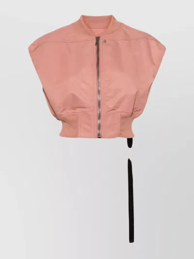 Rick Owens Drkshdw Tatlin Nylon Bomber Jacket With Camouflage Pattern In Pink
