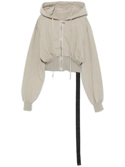 Rick Owens Drkshdw Tatlin Zip-up Hoodie In Grey