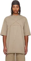 Rick Owens Drkshdw Concordians Jumbo Short-sleeve T-shirt In Neutral