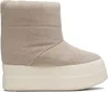 Rick Owens Drkshdw Taupe Concordians Mega Bumper Low Lunar Boots In Neutral
