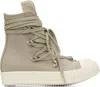 Rick Owens Drkshdw Taupe Concordians Megalace Sneaks Sneakers In Multi