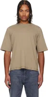 Rick Owens Drkshdw Taupe Concordians Walrus T-shirt In Brown
