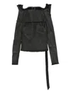 Rick Owens Drkshdw Tec Blouse In Black