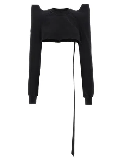 Rick Owens Drkshdw 'tecsweat' Sweatshirt In Black