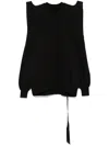 Rick Owens Drkshdw Structured-shoulders Cotton Sweatshirt