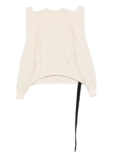 Rick Owens Drkshdw Tecsweat Sweatshirt In Nude