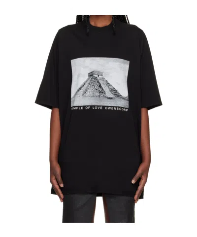 Rick Owens Drkshdw Temple Crew Neck T-shirt In Multi