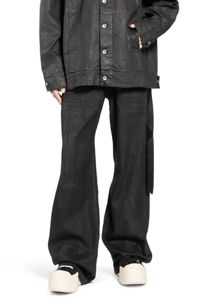 Rick Owens Drkshdw Temple Geth Jeans In 8oz Denim In Black