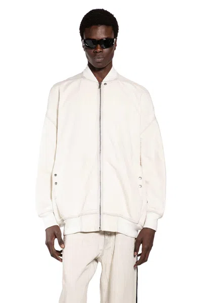 Rick Owens Drkshdw Temple Jumbo Flight In 13oz Denim In White