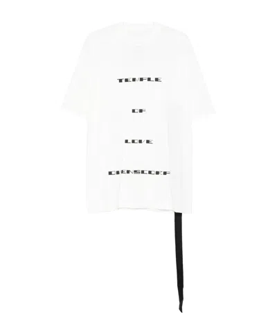 Rick Owens Drkshdw Temple Jumbo Short-sleeve T-shirt In White