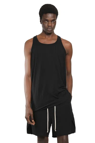 Rick Owens Drkshdw Temple Loose Tank In Black